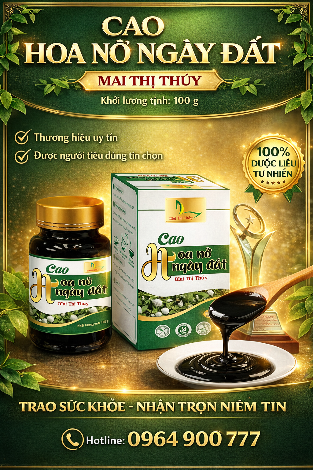 Cao hoa nở ngày đất Mai Thị Thủy 100ml